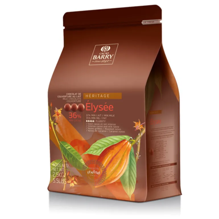 Chocolat De Couverture Au Lait Elysee 36 % 2,5 Kg