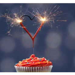 Cierge Magique Coeur Rouge + Carte With Love