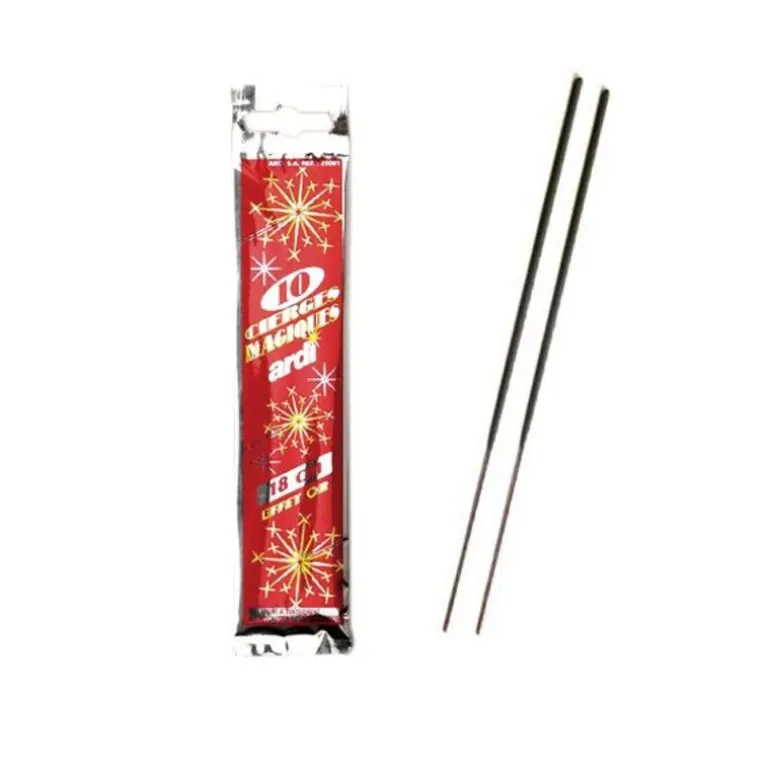 Cierge Magique Effet Or 18 Cm Duree 30' (X 10)