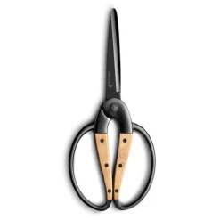 Ciseaux Forges Noir Manche Bambou 21 Cm Deglon