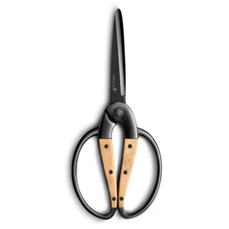 Ciseaux Forges Noir Manche Bambou 21 Cm Deglon