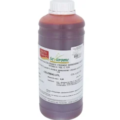 Colorant Liquide Hydrosoluble Orange Mandarine 1L