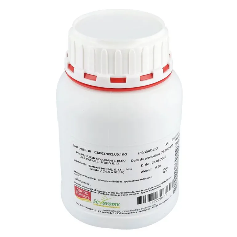 Colorant Poudre Alimentaire Bleu Ciel 100 G