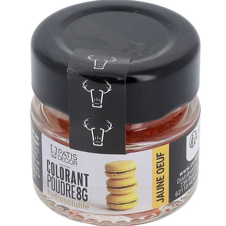 Colorant Poudre Hydrosoluble Jaune Oeuf 8 G