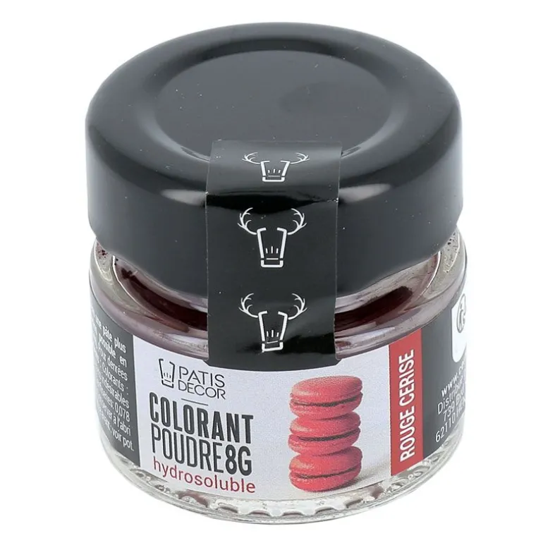 Colorant Poudre Hydrosoluble Rouge Cerise 8 G