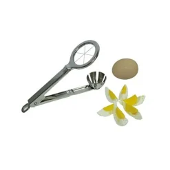 Coupe-Oeufs Pince Inox 6 Quartiers
