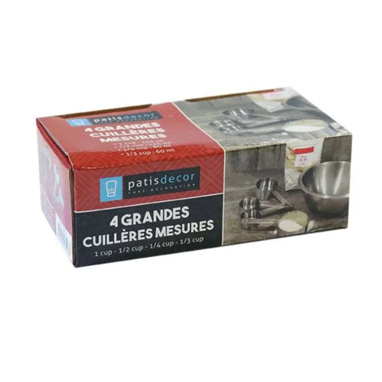 Cuillères A Mesure Inox Assorties Patisdecor (X4)