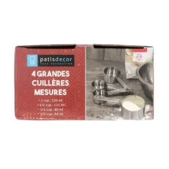 Cuillères A Mesure Inox Assorties Patisdecor (X4)
