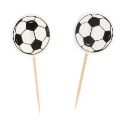 Cupcake Toppers Ballon De Foot (X 25)