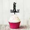Cupcake Toppers Couple Enlace (X 8)