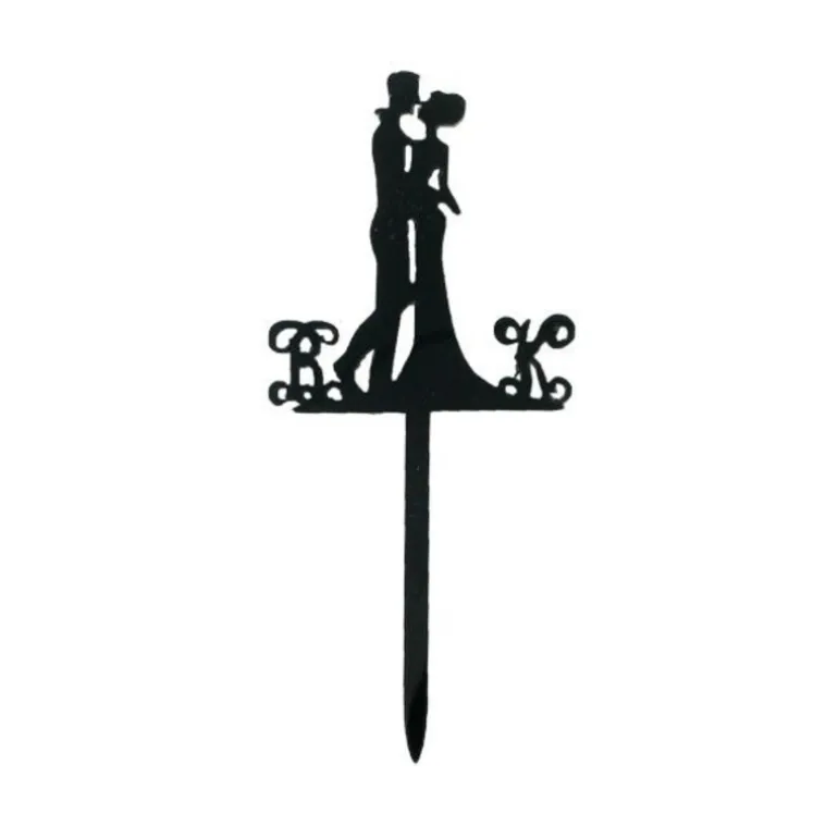 Cupcake Toppers Couple Enlace (X 8)