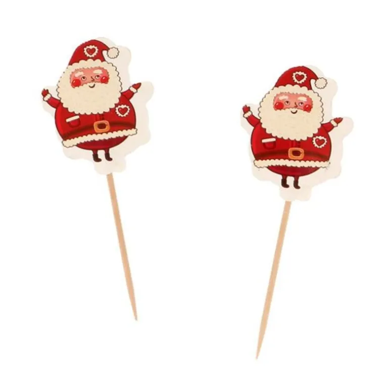 Cupcake Toppers Pere Noël (X12)