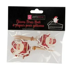 Cupcake Toppers Pere Noël (X12)