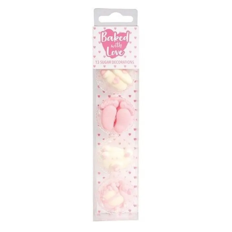 Décors Comestibles Bebe Fille Assortis (X13)