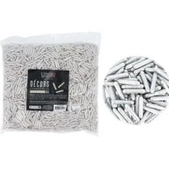 Décors Comestibles Bâtons Argentes 1 Kg
