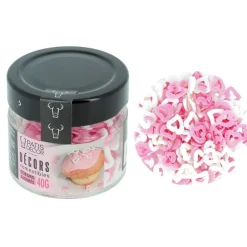 Décors Comestibles Coeurs Ajoures 40 G