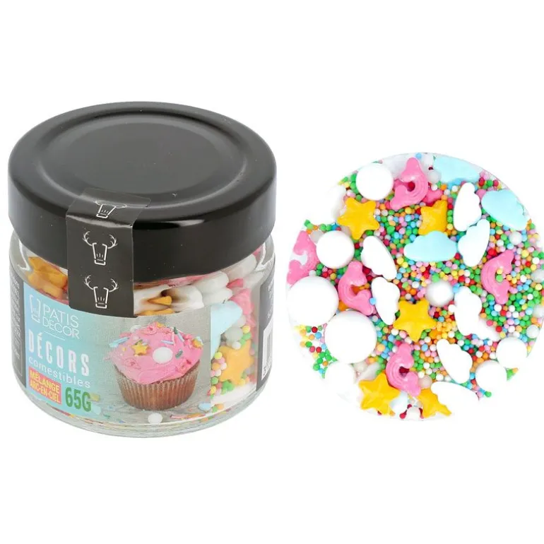 Décors Comestibles Melange Arc-En-Ciel 65 G