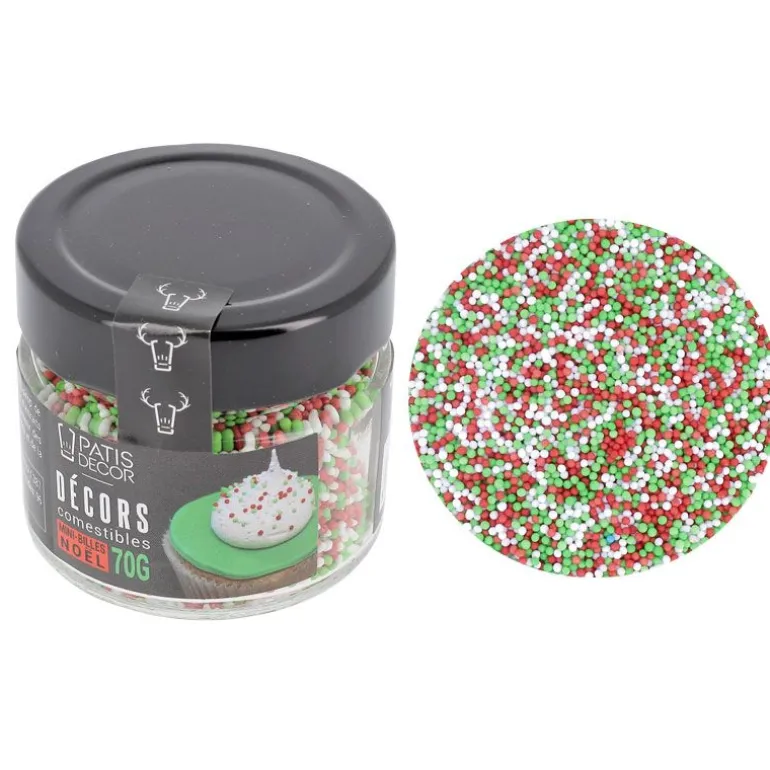 Décors Comestibles Mini Billes De Noël