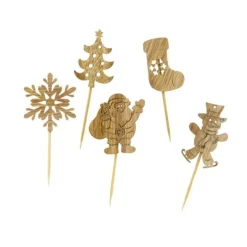 Décors De Noël En Bois Vintage (X10)