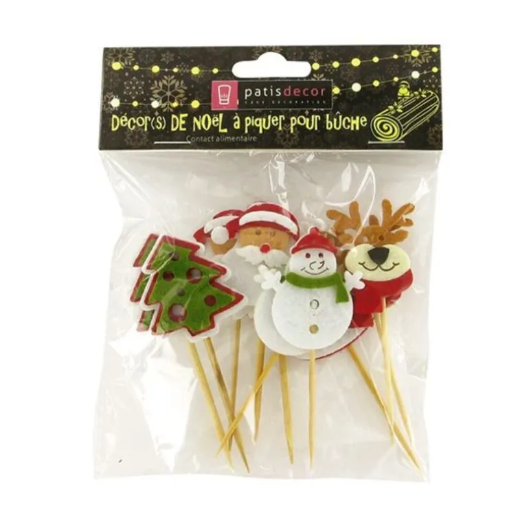 Décors De Noël En Feutrine Theme 1 (X10)