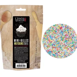Décors Mini Billes Multicolores Comestibles Patisdecor Pro 350 G