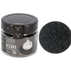 Décors Mini Billes Noires Patisdecor