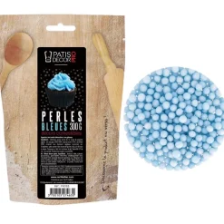 Décors Perles Bleues Comestibles Patisdecor Pro 300 G