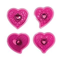 Découpoirs Coeurs Fantaisie (Jeu De 4)