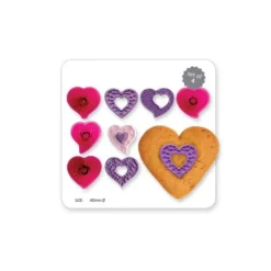 Découpoirs Coeurs Fantaisie (Jeu De 4)