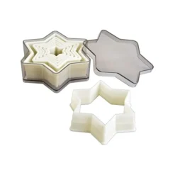 Découpoirs Etoiles Lisses Plastique Assortis (X 7)
