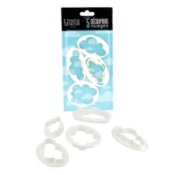 Découpoirs Nuage (X 5) Patisdecor