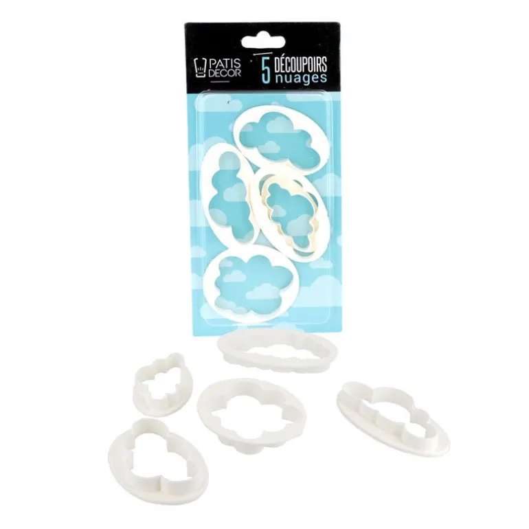 Découpoirs Nuage (X 5) Patisdecor