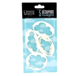 Découpoirs Nuage (X 5) Patisdecor