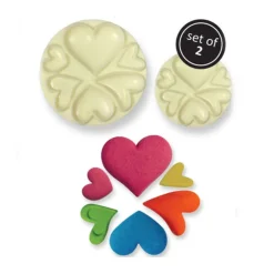 Découpoirs Relief Coeurs (X2)