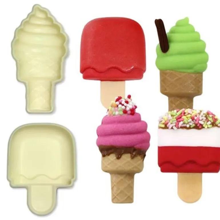 Découpoirs Relief Crèmes Glacees (X2)