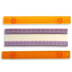 Découpoirs Rubans Coeurs Et Diamants (Jeu De 2)