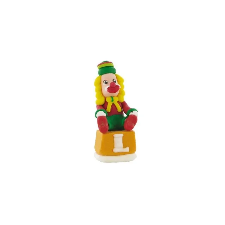 Decor Comestible Clown Sur Un Cube (X20)