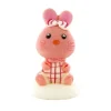 Decor Comestible Lapin Rose Assis 5,5 Cm