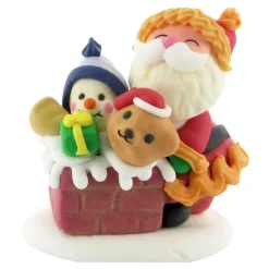 Decor Comestible Pere Noël Cheminee