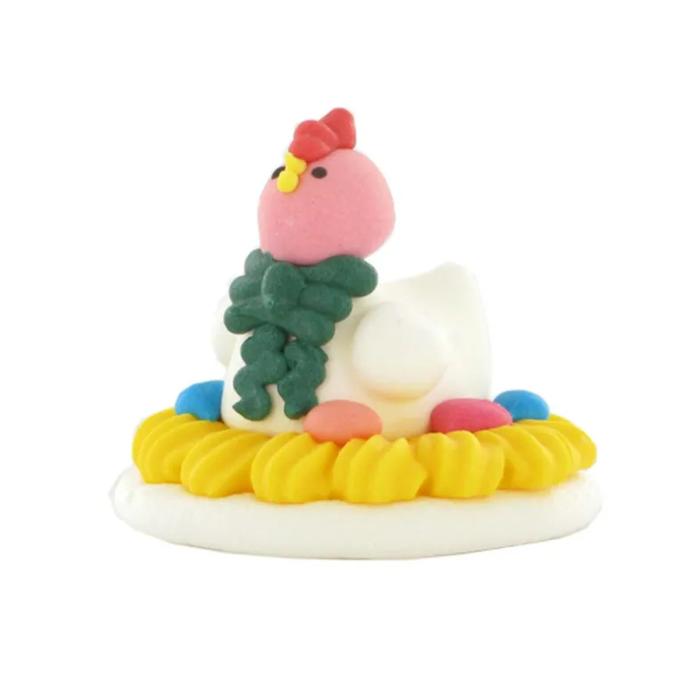 Decor Comestible Poule Dans Son Nid