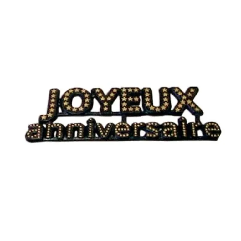 Decor Joyeux Anniversaire Noir (X144)