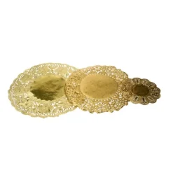 Dentelle Ronde Patisserie Papier Dore (X 100)