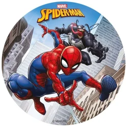 Disque Gateau En Azyme Spiderman 15,5 Cm