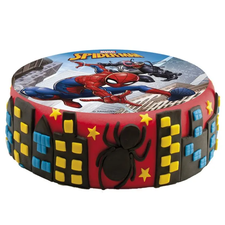 Disque Gateau En Azyme Spiderman 15,5 Cm