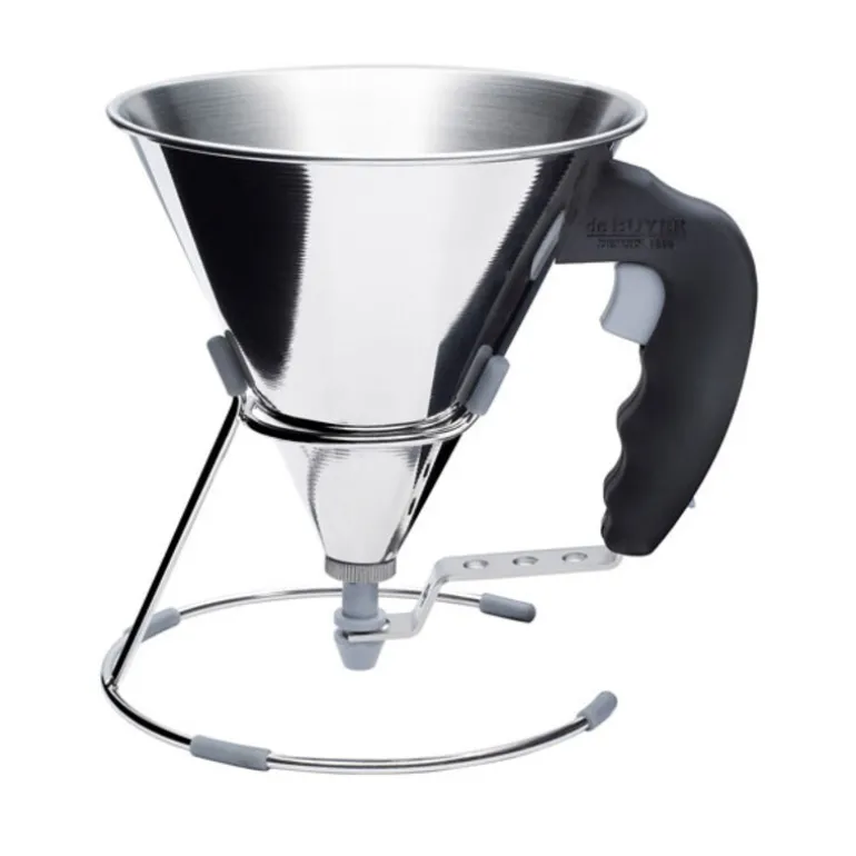 Entonnoir A Piston Avec Pied 0,8 L. Inox Kwik