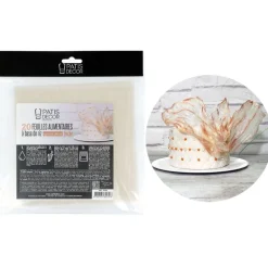 Feuilles Alimentaires A Base De Riz Special Décors (X20)