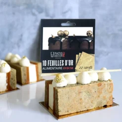 Feuilles D'Or Alimentaire 22 Carats (X10)