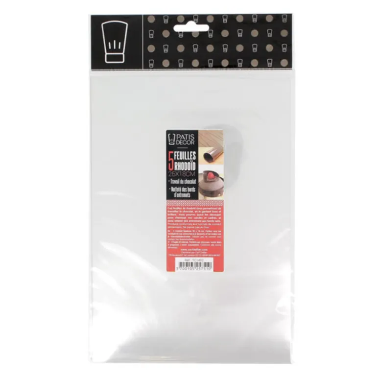 Feuilles Rhodoïd 26 X 18 Cm Patisdecor (X5)
