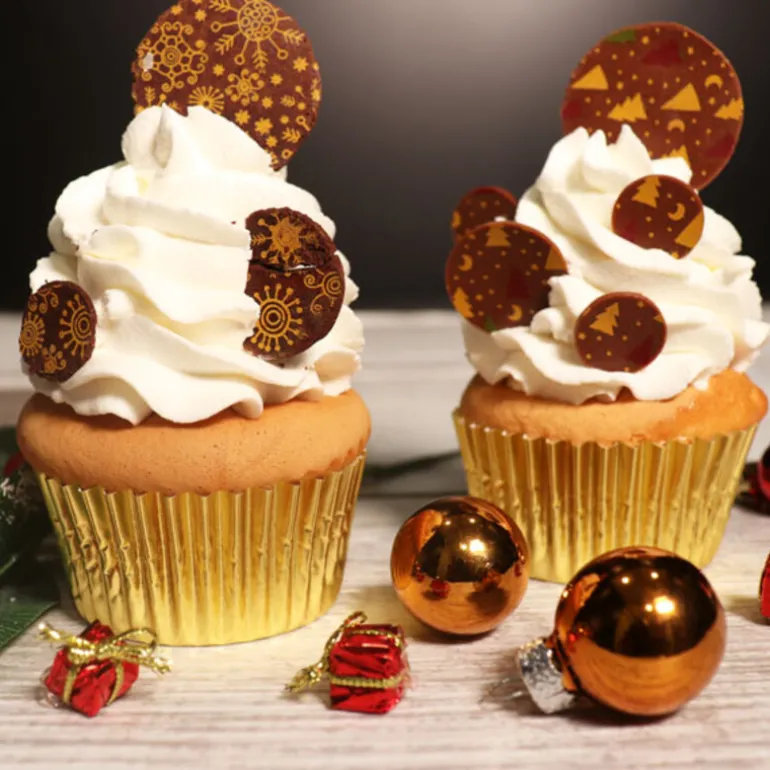 Feuilles Transfert Sapins Patisdecor (X5)