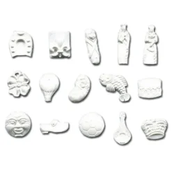 Feves En Plastique Blanches Assorties (X1000)